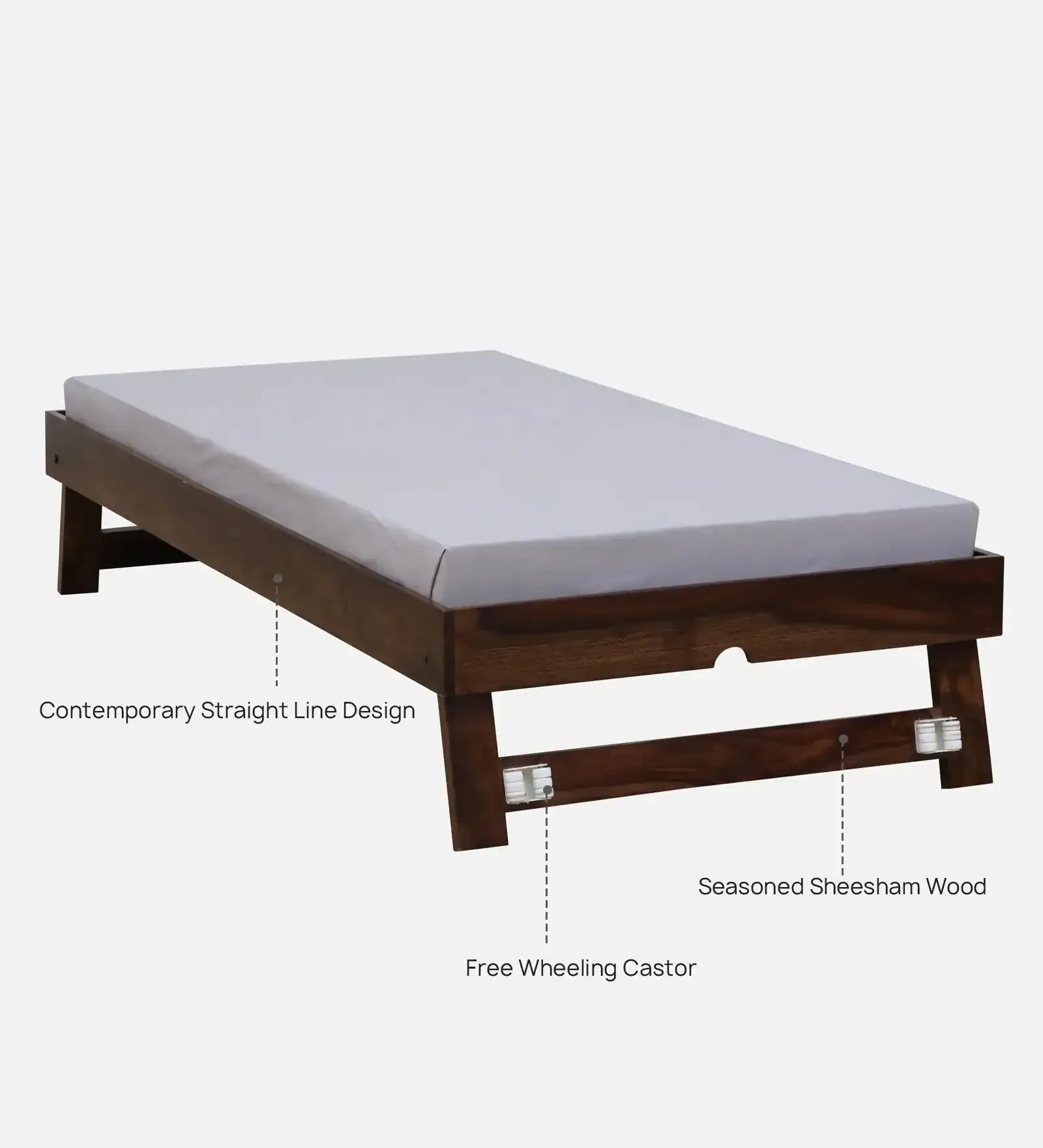 Divyam Sheesham Wood Beds With Trundle