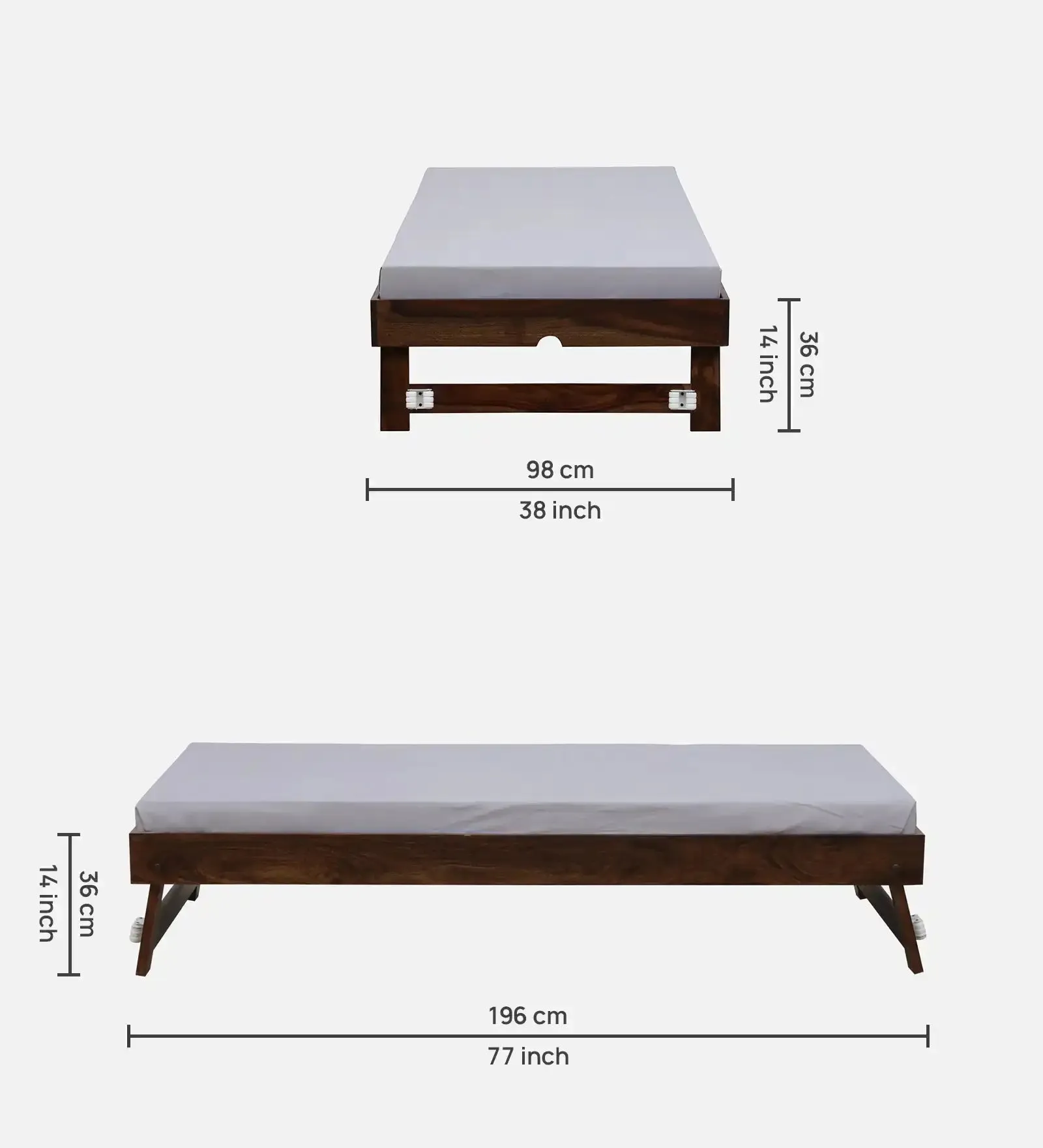 Divyam Sheesham Wood Beds With Trundle