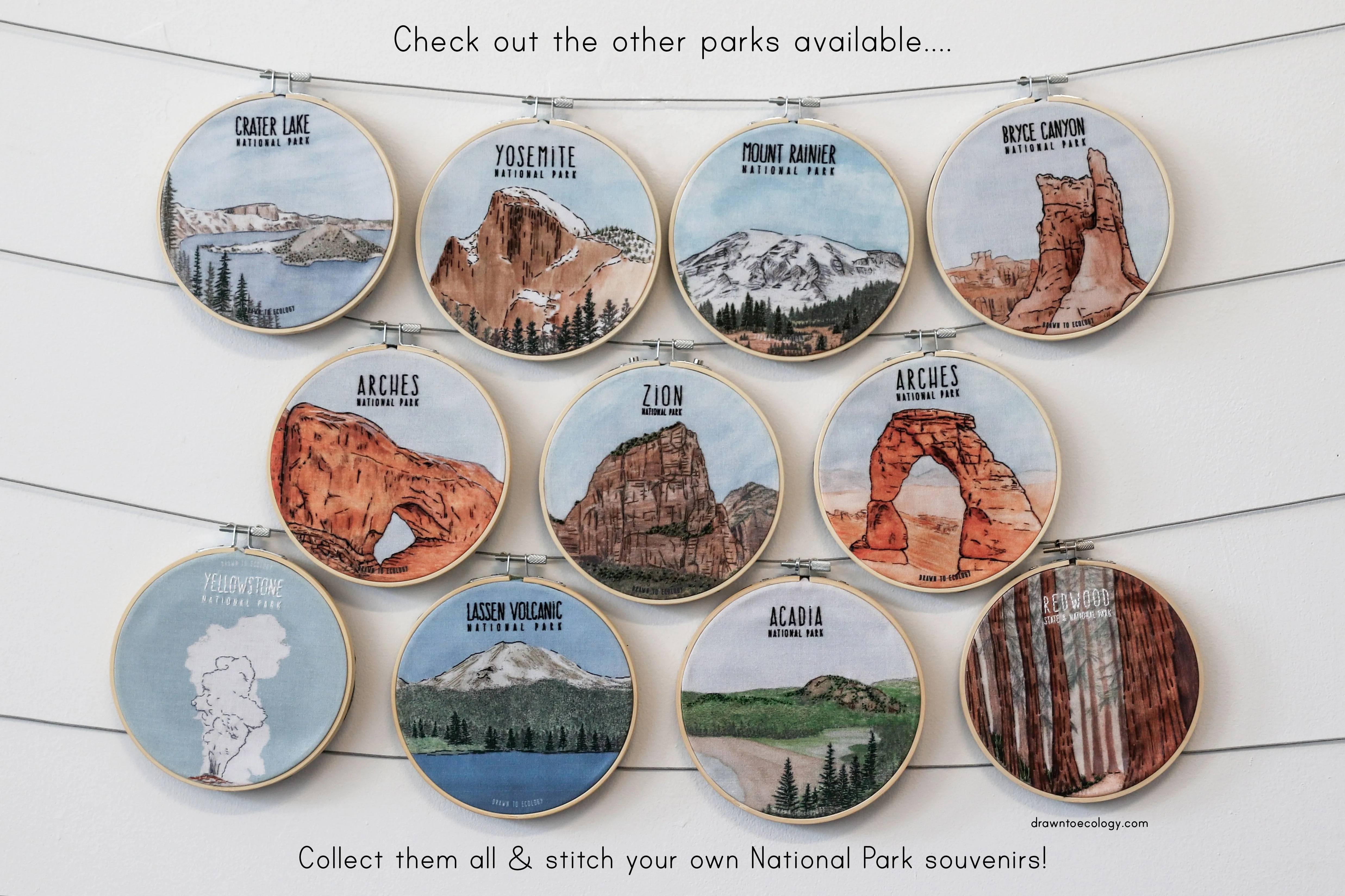DIY Arches National Park Window Embroidery Kit