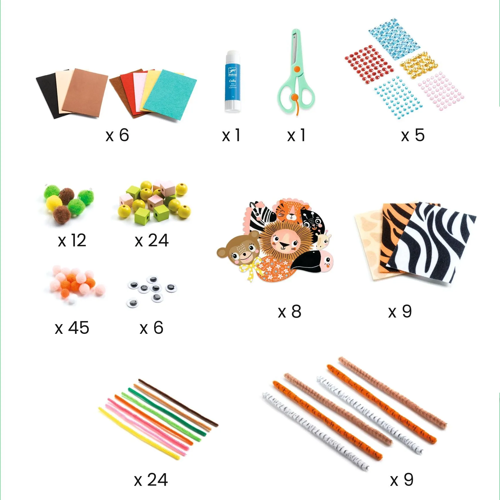 Djeco Jungle Animal Creation Activity Box