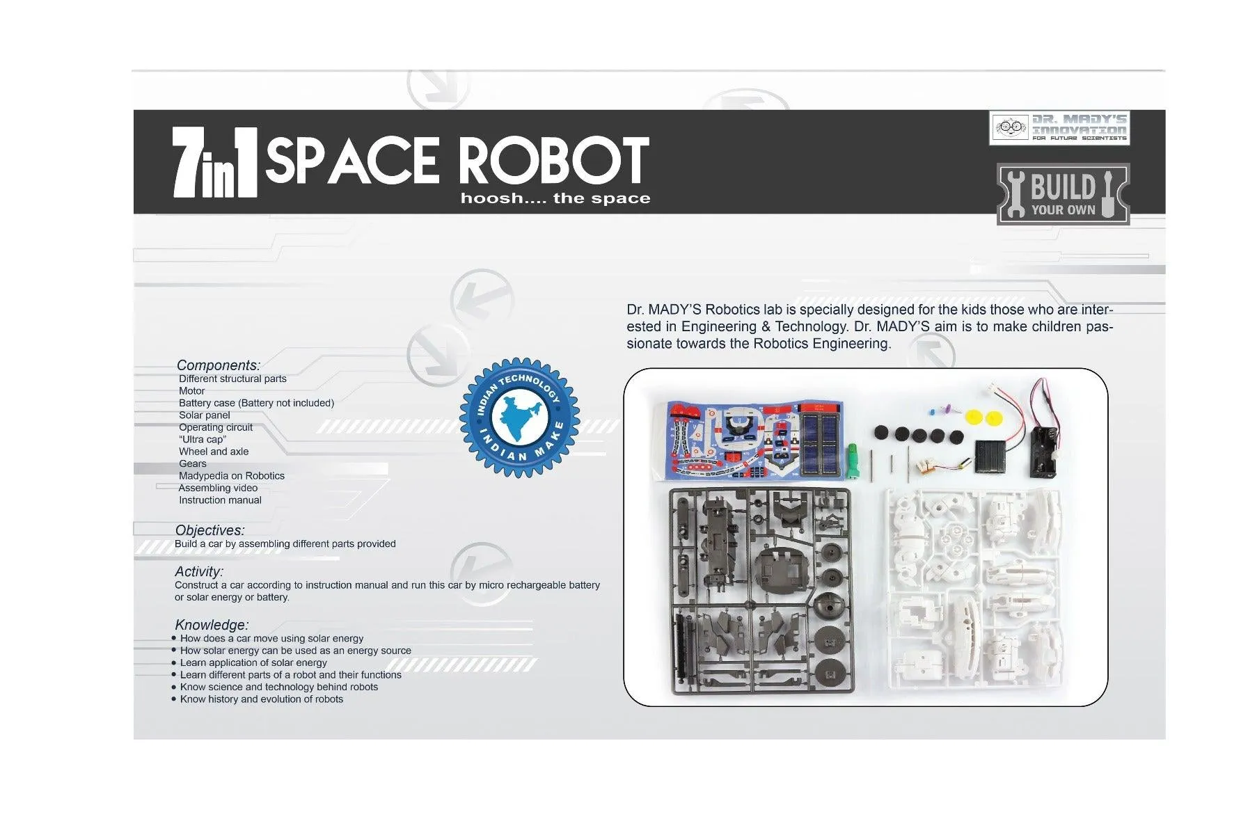 Dr. Mady 7 in 1 Space Robot