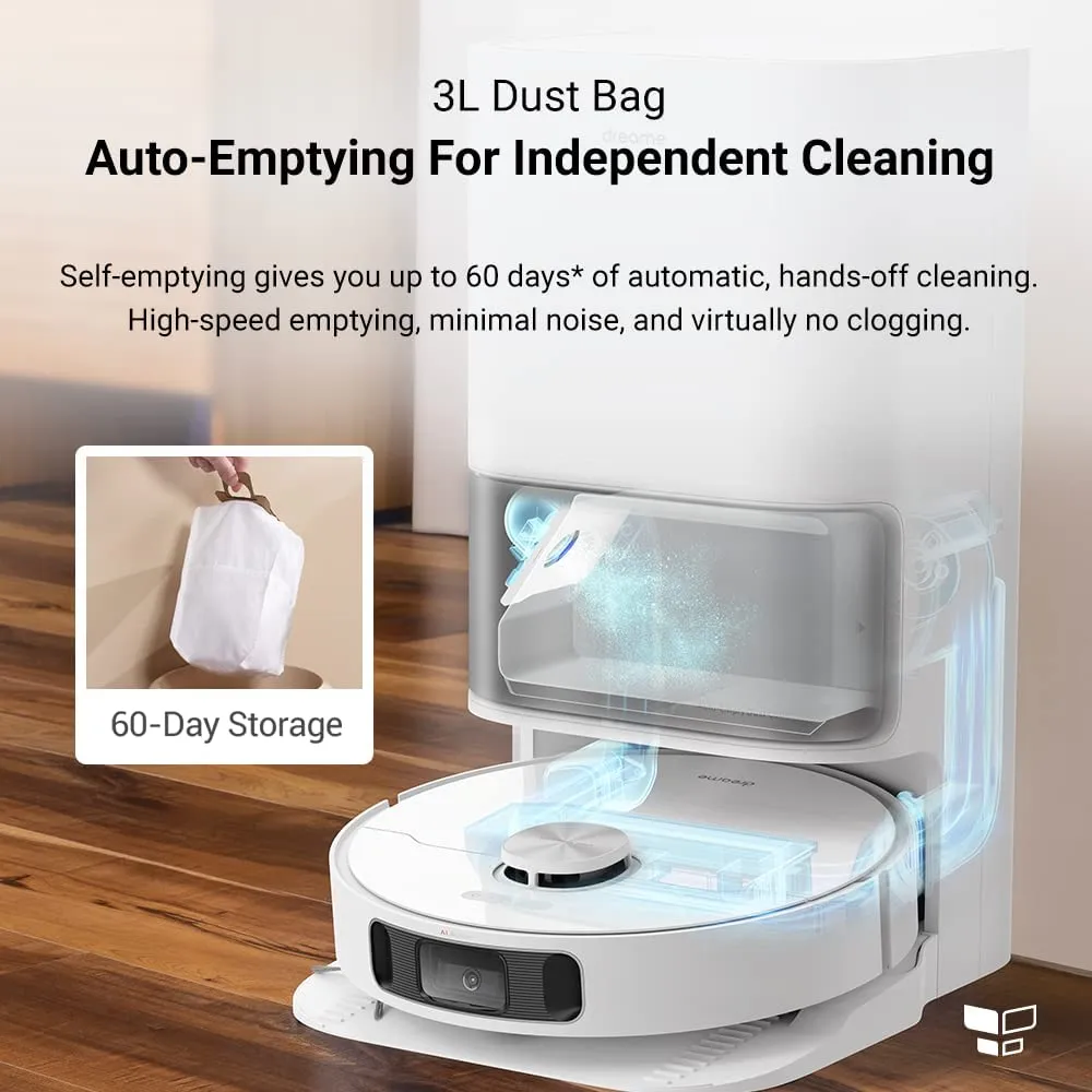 Dreame L10s Ultra Robot Vacuum & Mop Cleaner with Self-Refilling & Self-Emptying Base Station - White