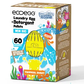 EcoEgg SpongeBob 60 Wash NON BIO Laundry Egg - Tropical Burst