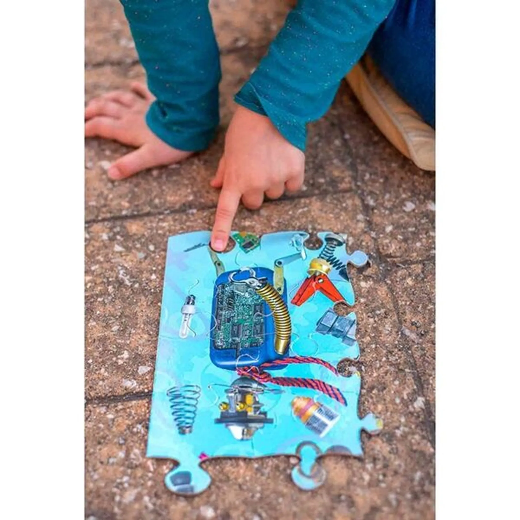 Eeboo Puzzle 100 Pieces - Upcycled Robots