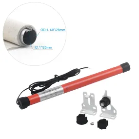 ES1612 DC12V DIY Electric Roller Blind/Shade Tubular Motor Kit(25mm-28mm)