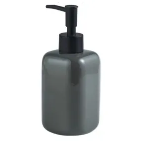 FabSeasons Glossy Grey Solid Ceramic Soap Dispenser, 300 ML