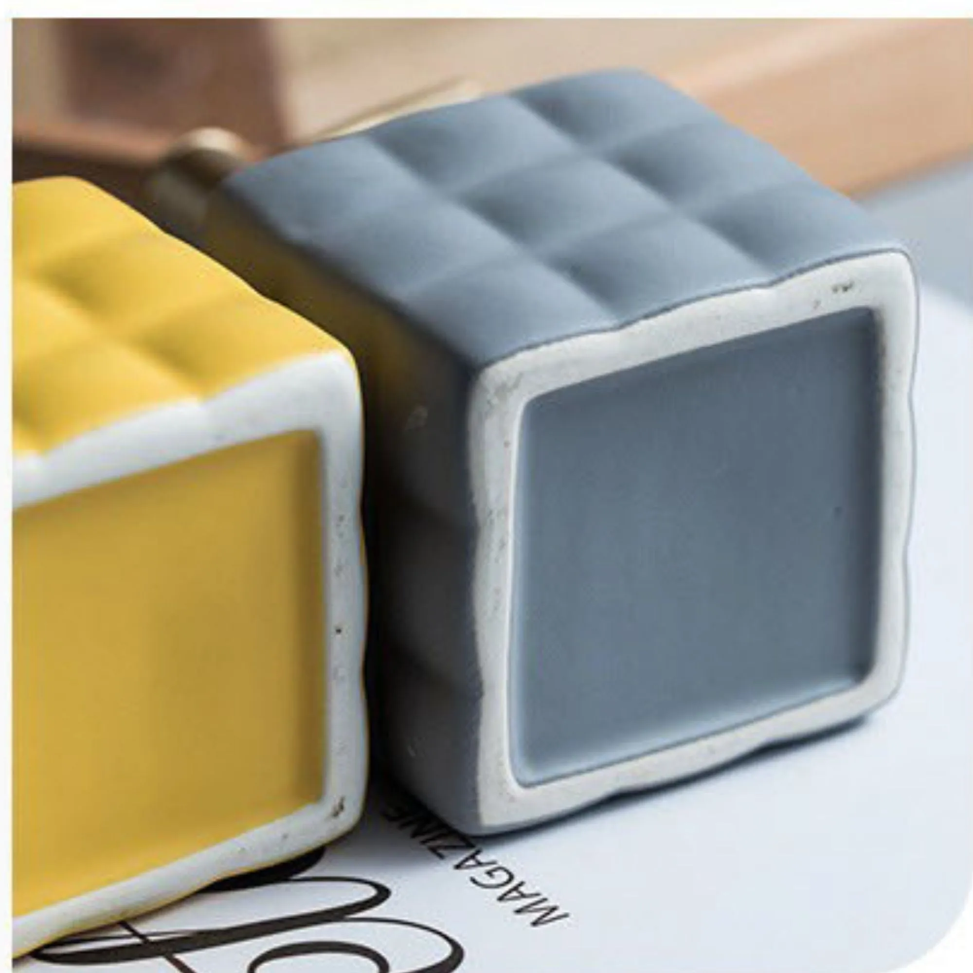 FabSeasons Grey Ceramic Soap Dispenser, 220ML