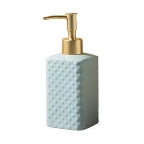 FabSeasons Grey Ceramic Soap Dispenser, 350ML