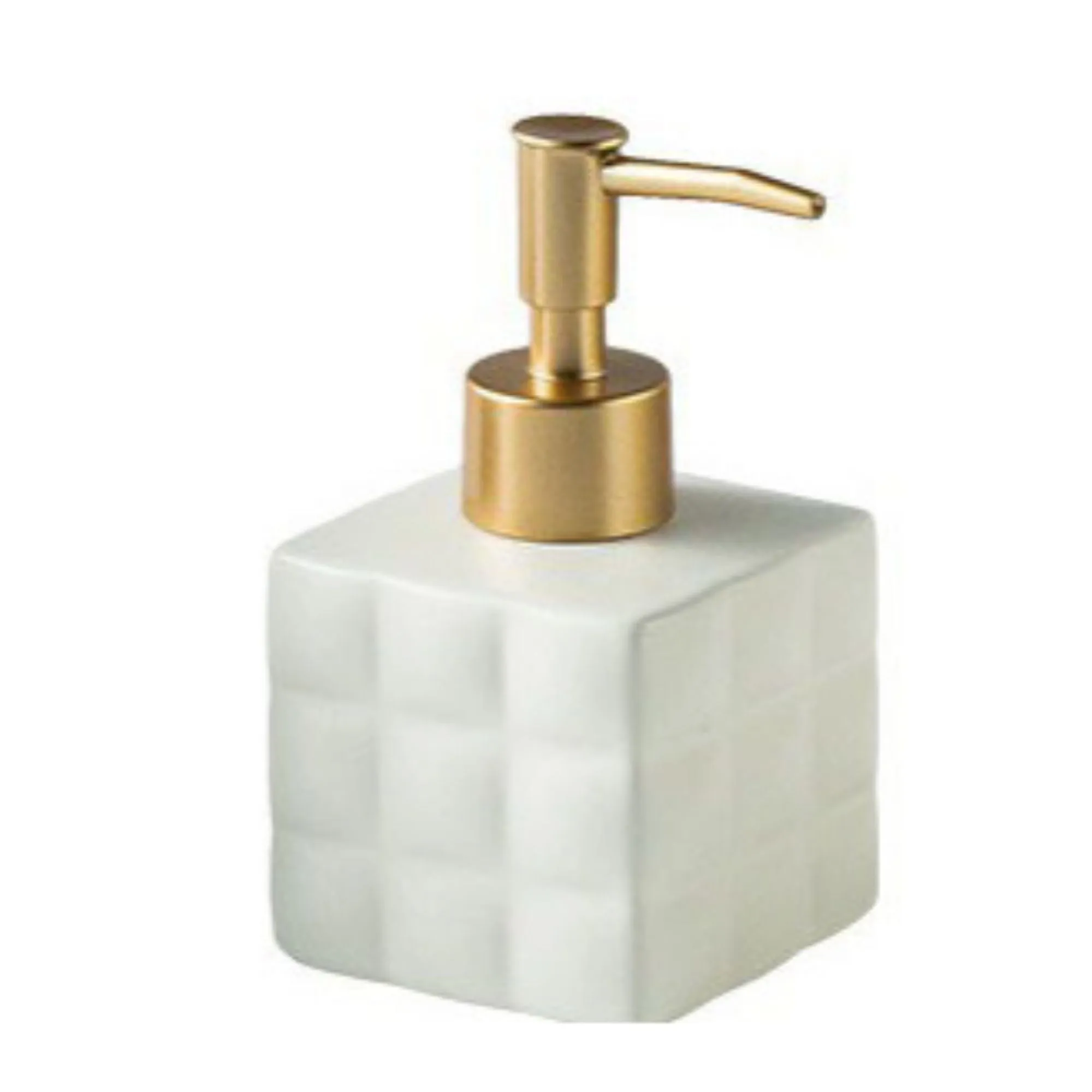 FabSeasons White Ceramic Soap Dispenser, 220ML