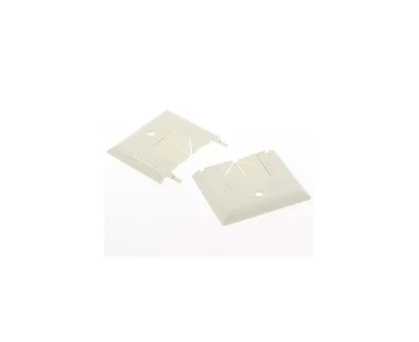 Feed-Through Wall Plate, Split, w/ Flexible Openings