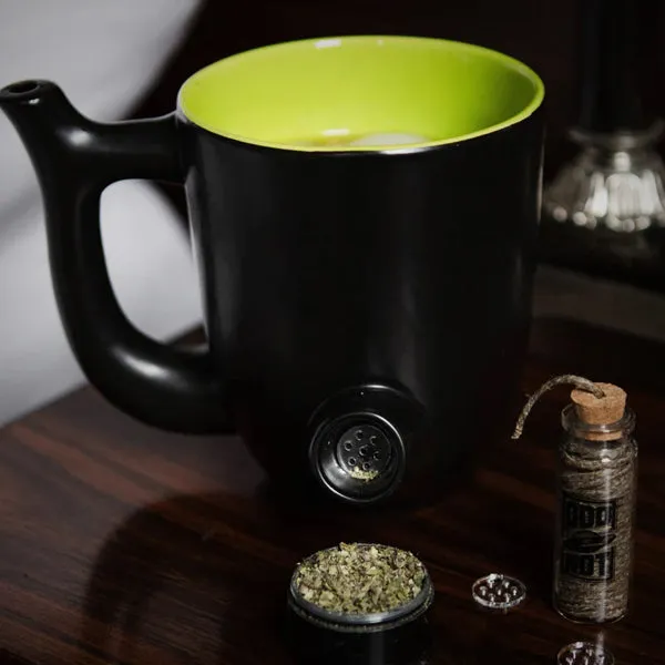 Filtered Wake and Bake Pipe Mug from Oddnot