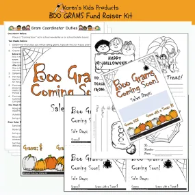 Fundraiser Kit BOO GRAMS Editable Printable