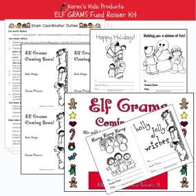 Fundraiser Kit ELF GRAMS Editable Printable