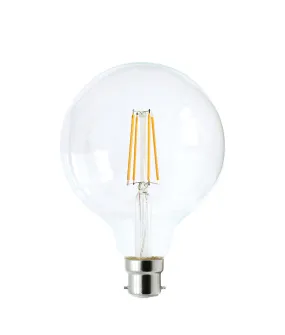 G95 LED Filament Dimmable Globes Clear Diffuser (6W)