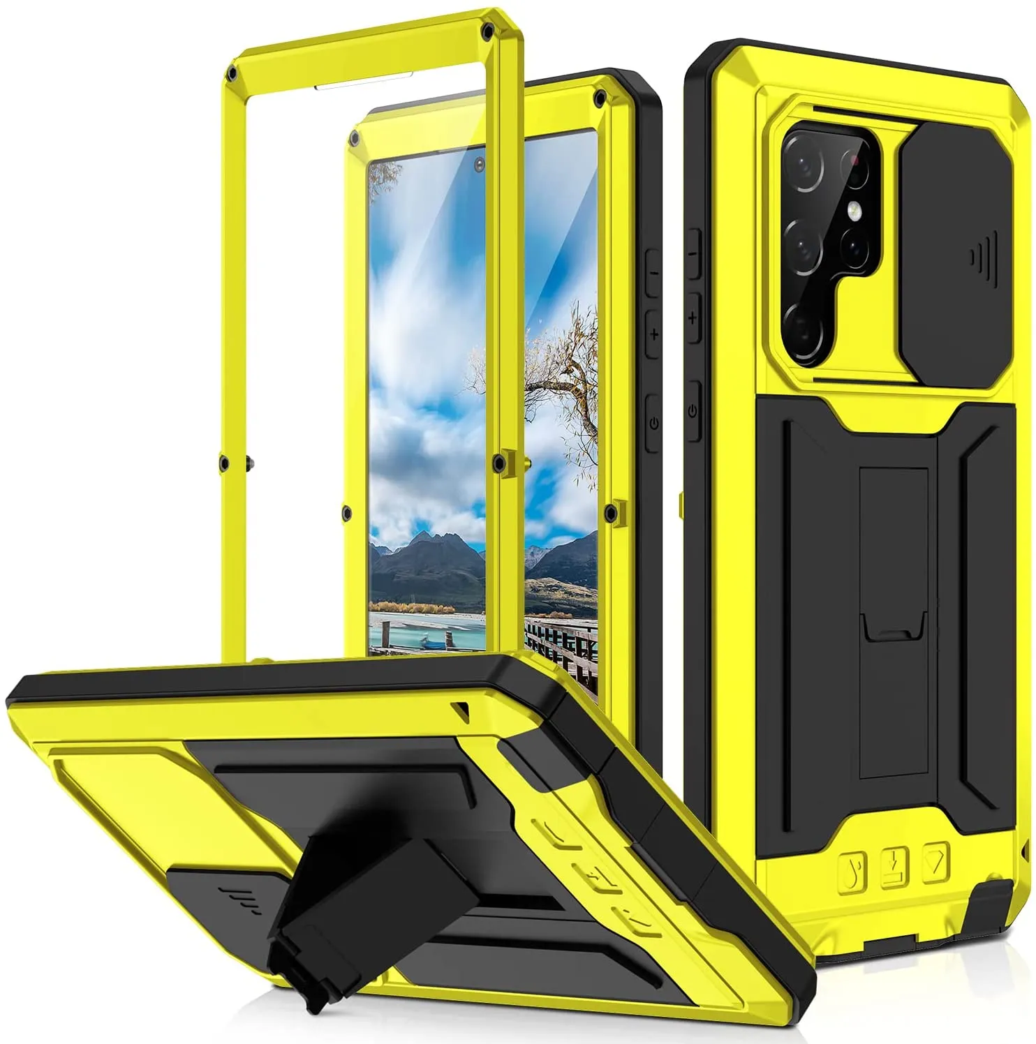 Galaxy S22 Ultra Aluminum Metal Gorilla Military Heavy Duty Case