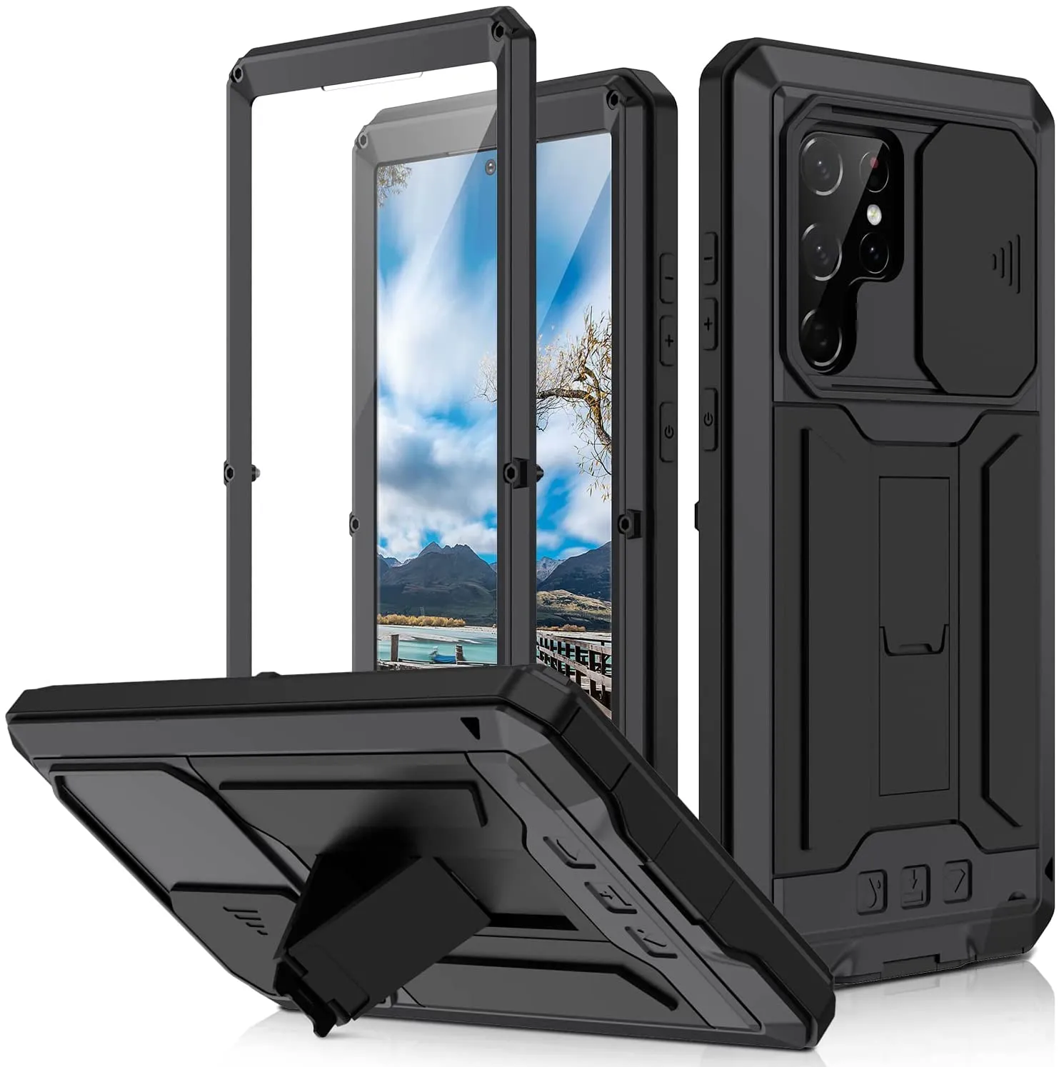 Galaxy S22 Ultra Aluminum Metal Gorilla Military Heavy Duty Case