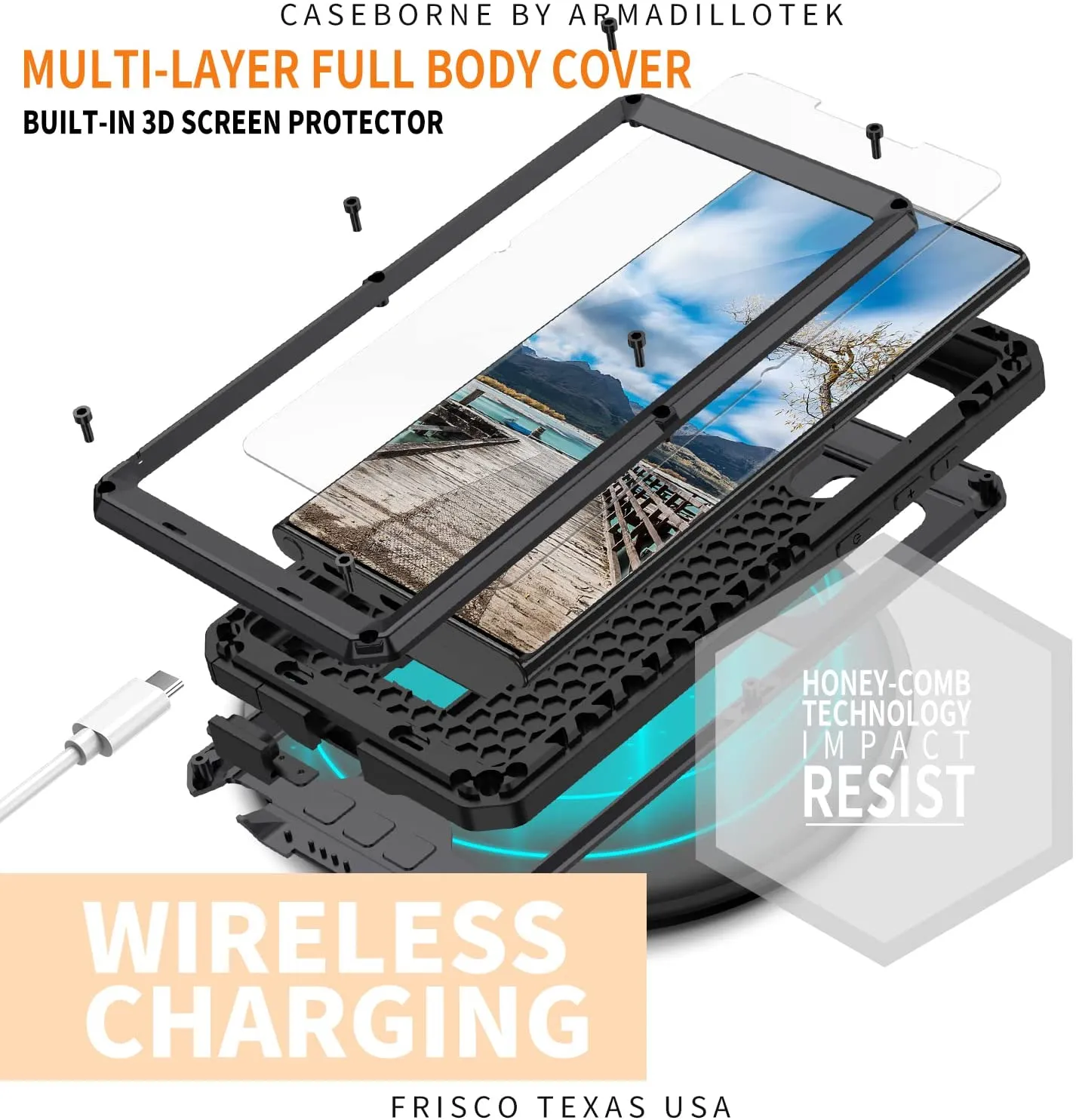 Galaxy S22 Ultra Aluminum Metal Gorilla Military Heavy Duty Case