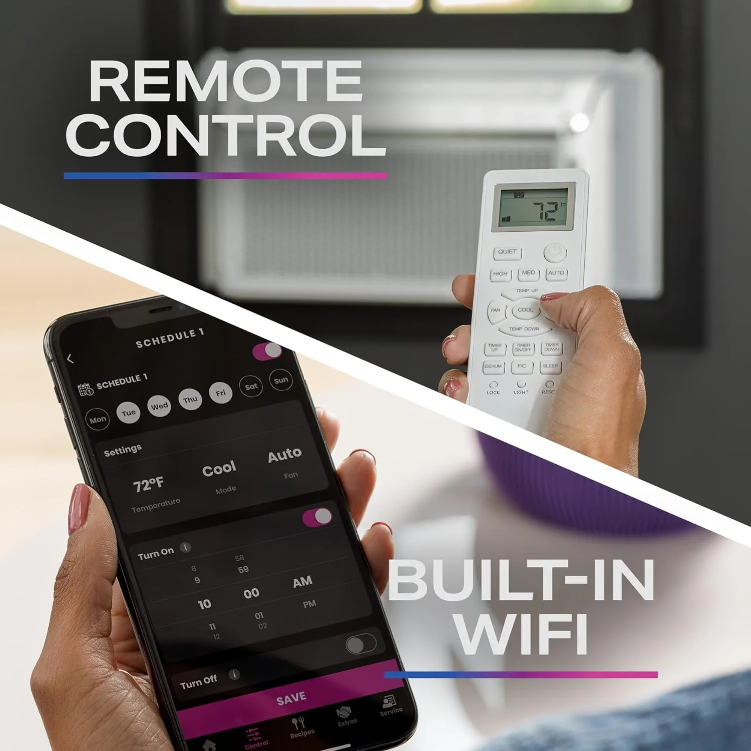 GE Profile Ultra Quiet Window Air Conditioner 6,200 BTU, WiFi Enabled