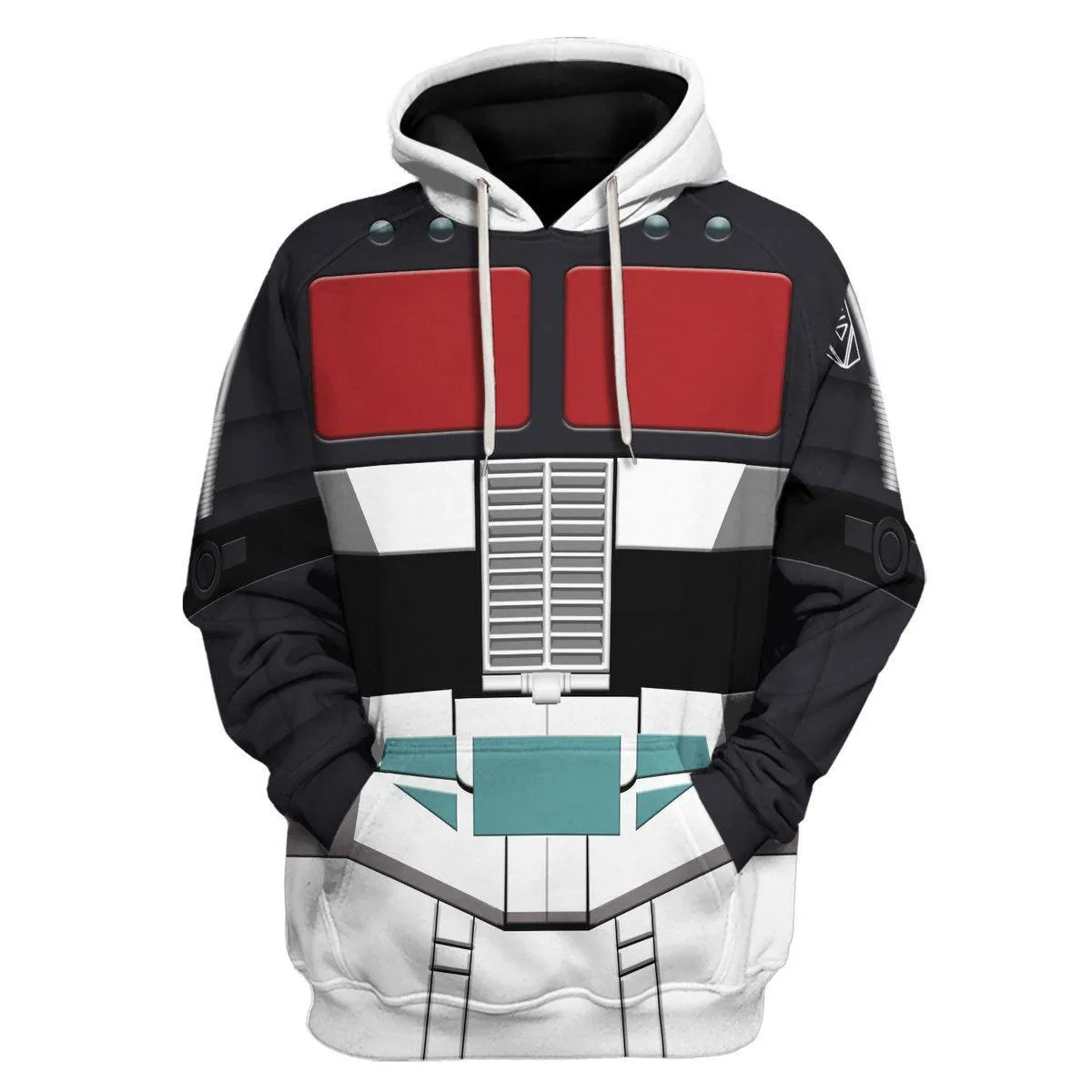 Gearhomie Black Convoy Costume Cosplay Hoodie Tracksuit