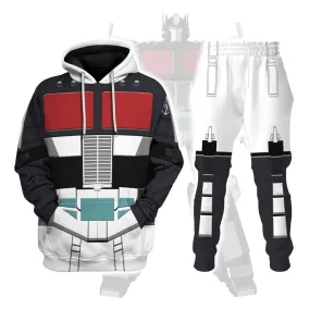 Gearhomie Black Convoy Costume Cosplay Hoodie Tracksuit
