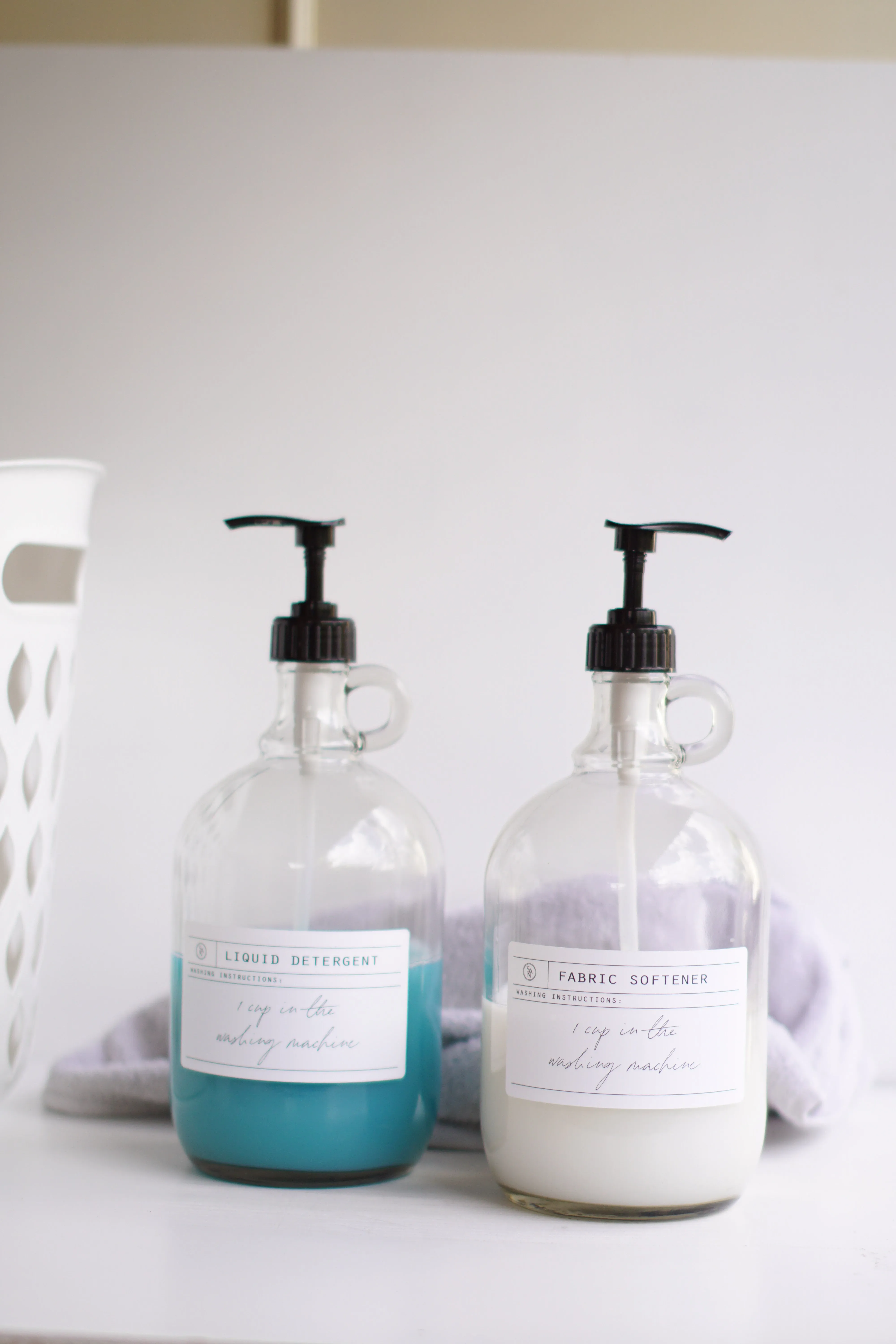 Glass Half Gallon Laundry Bottle - Halvt