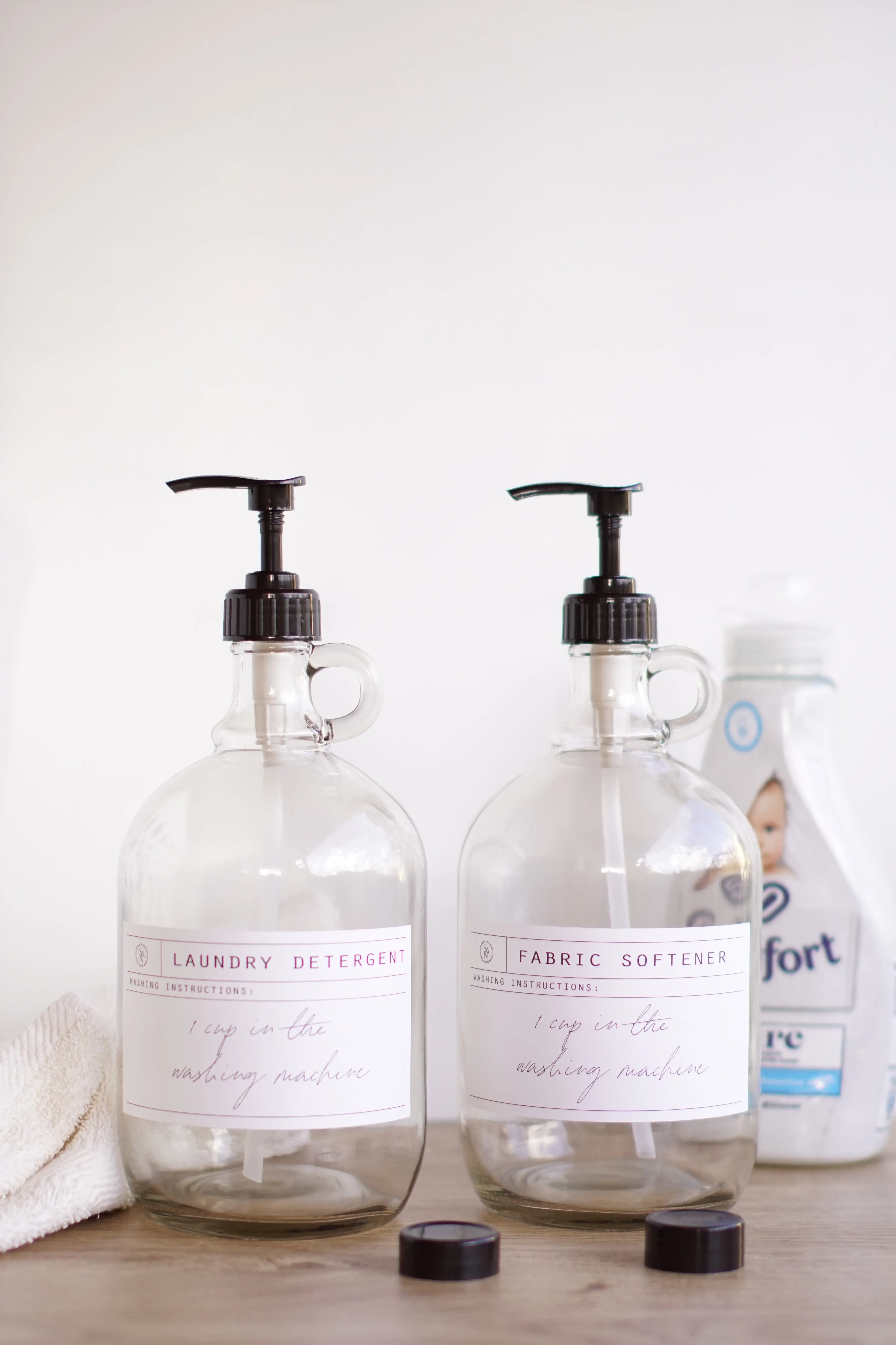 Glass Half Gallon Laundry Bottle - Halvt