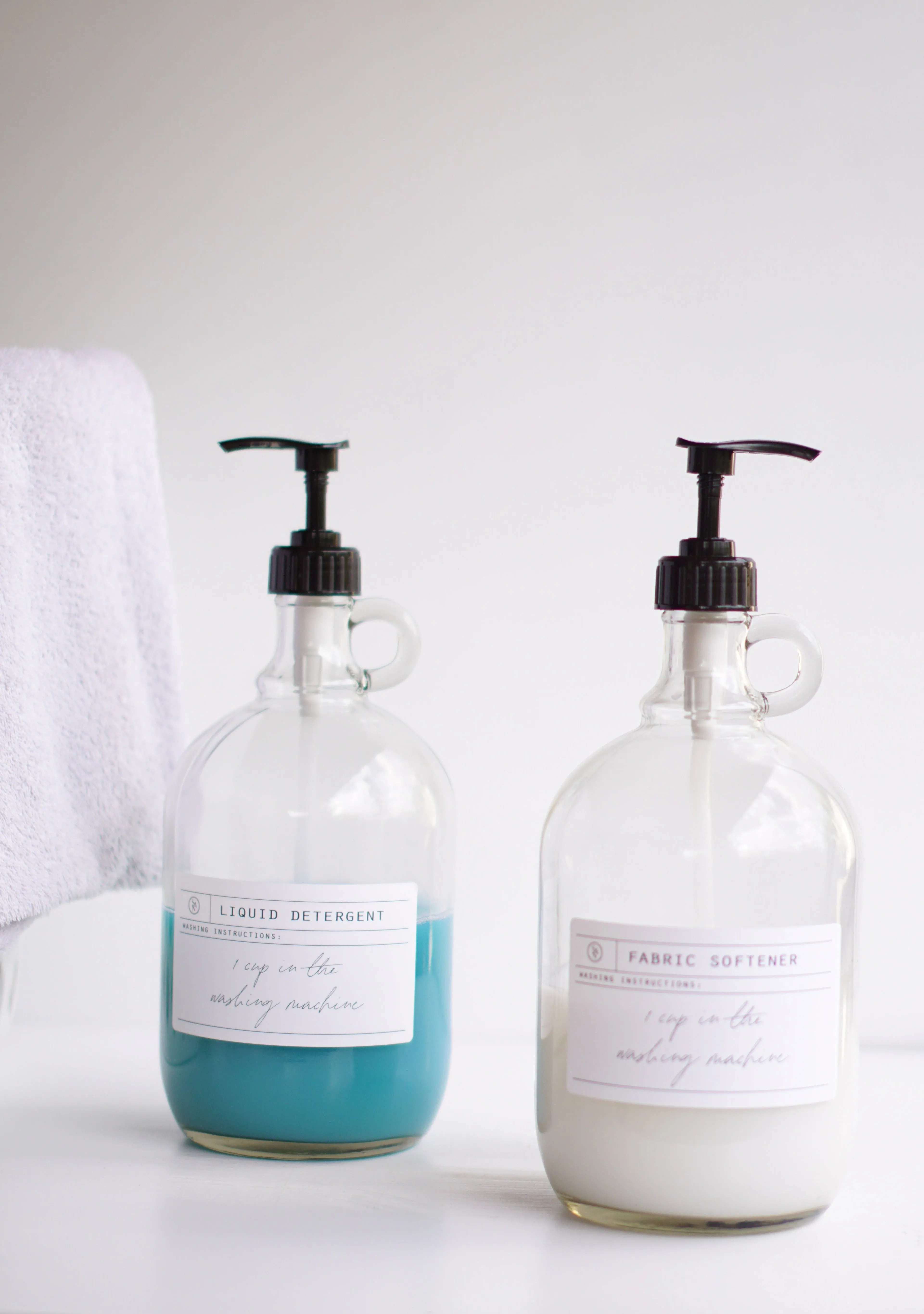 Glass Half Gallon Laundry Bottle - Halvt