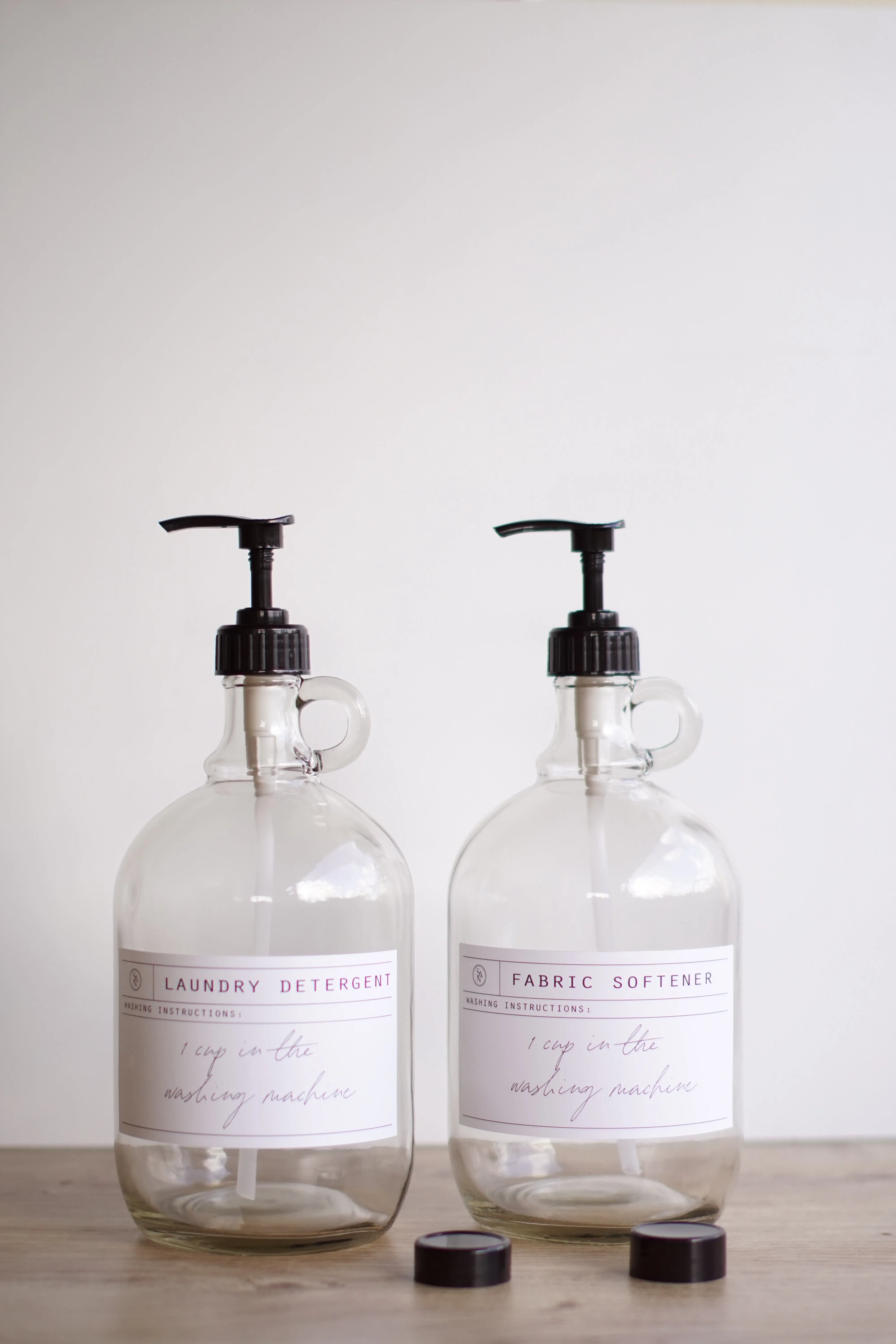 Glass Half Gallon Laundry Bottle - Halvt