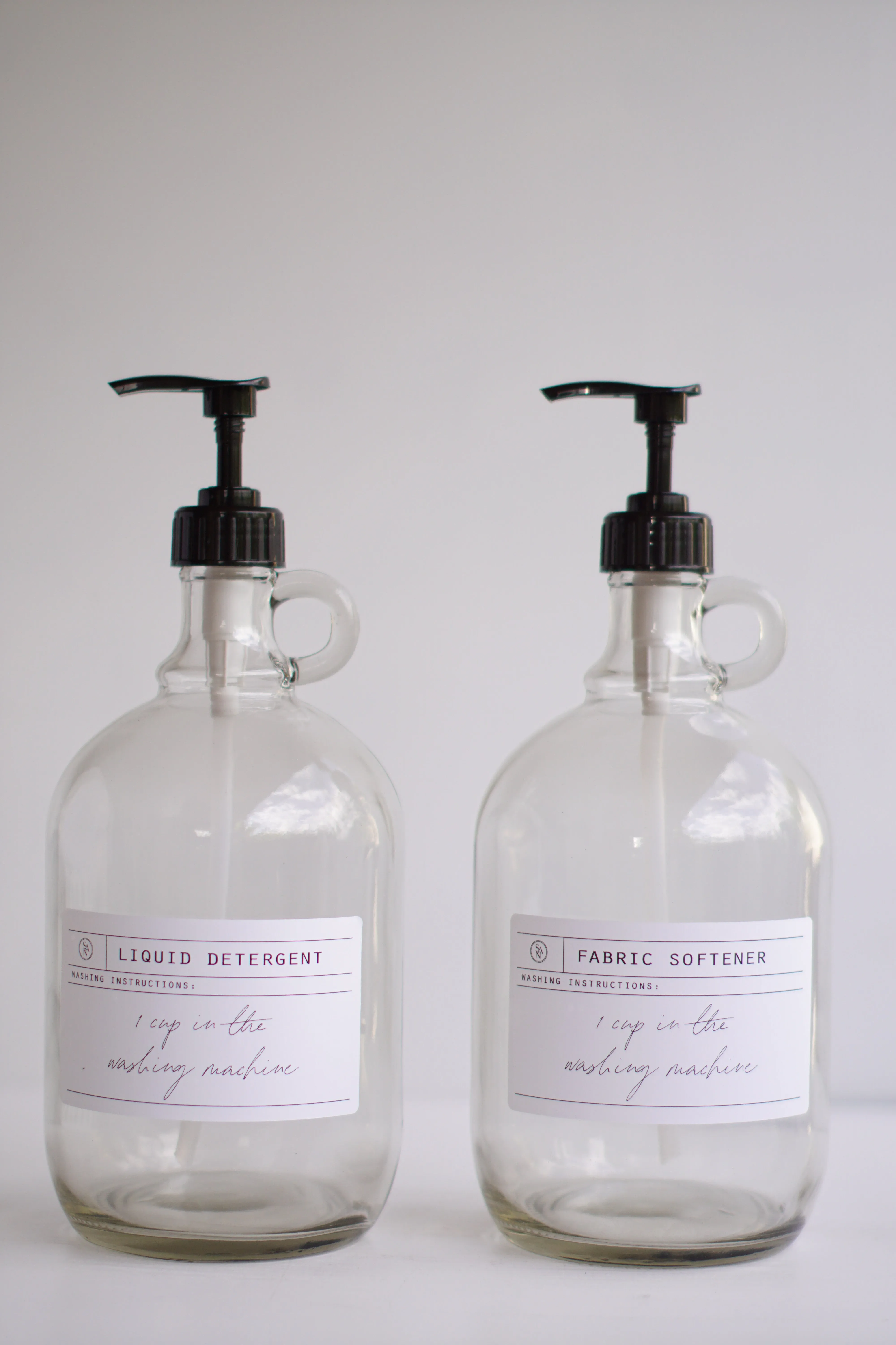 Glass Half Gallon Laundry Bottle - Halvt