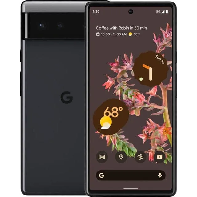 Google Pixel 6 128GB - Stormy Black-Charcoal Unlocked-GSM