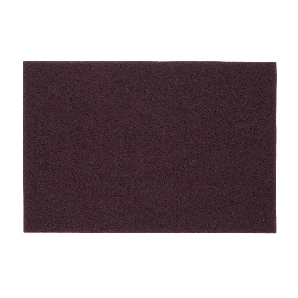 Hand Pad - Norton Bear-Tex 777 Maroon Non-Woven Very Fine Grit 6" x 9" 66261077700