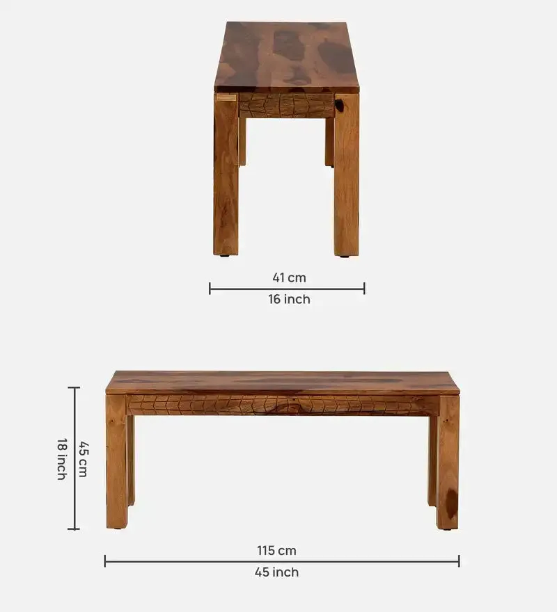 Harmonia Natural Wood Dining Bench