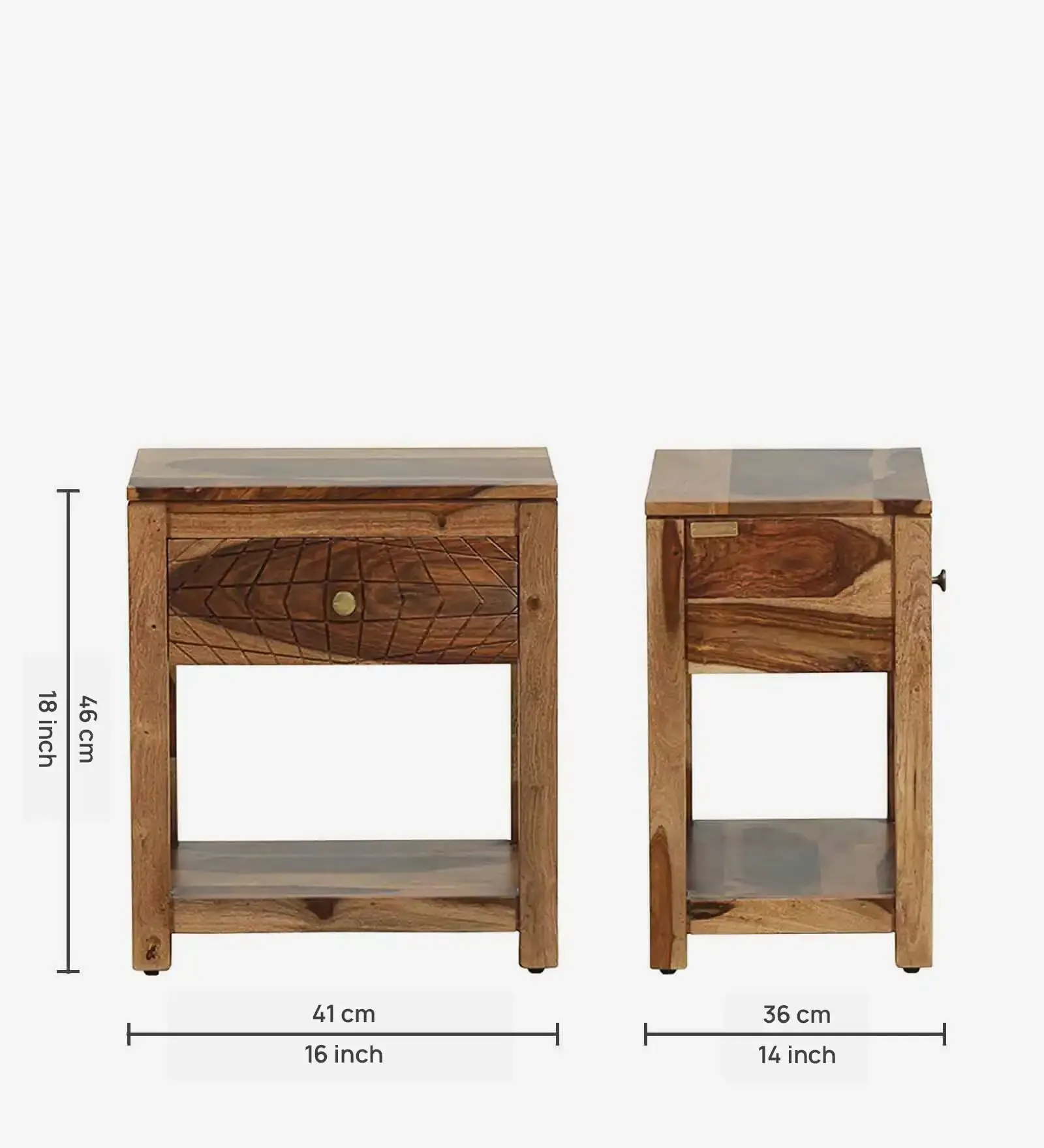 Harmonia Solid Wood Bedside
