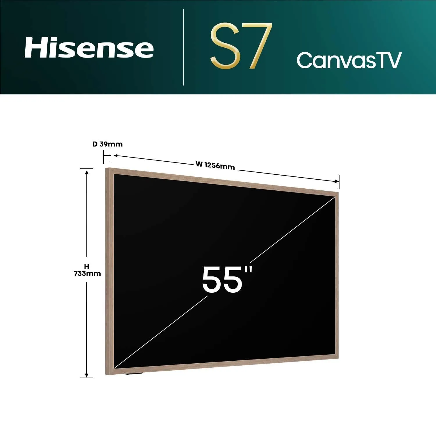 Hisense 55" S7NAU Canvas 4K QLED Smart TV [2024]