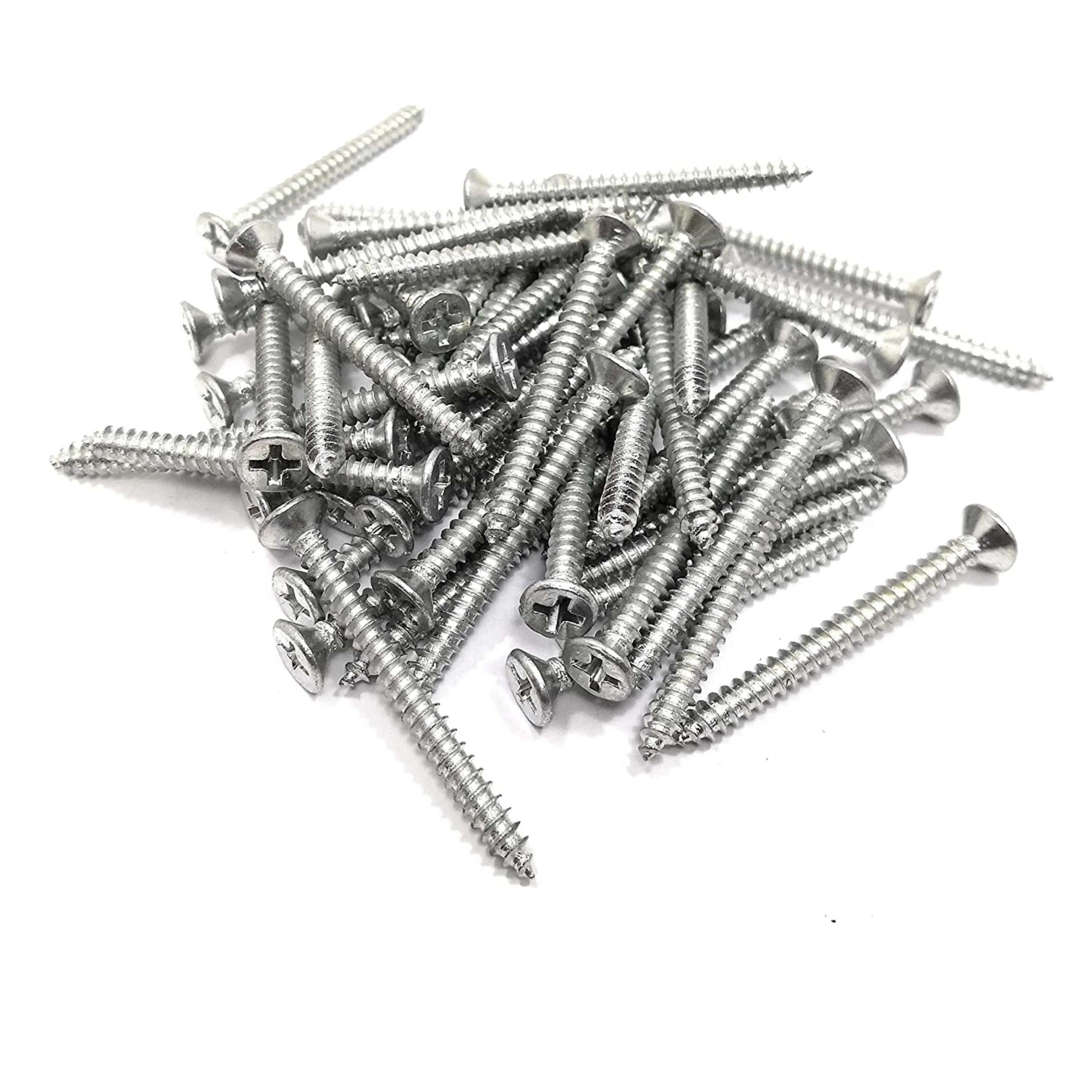 Homdum Assorted Zinc Coated Flat Head Philips Self Taping Screws CSTS1350-461