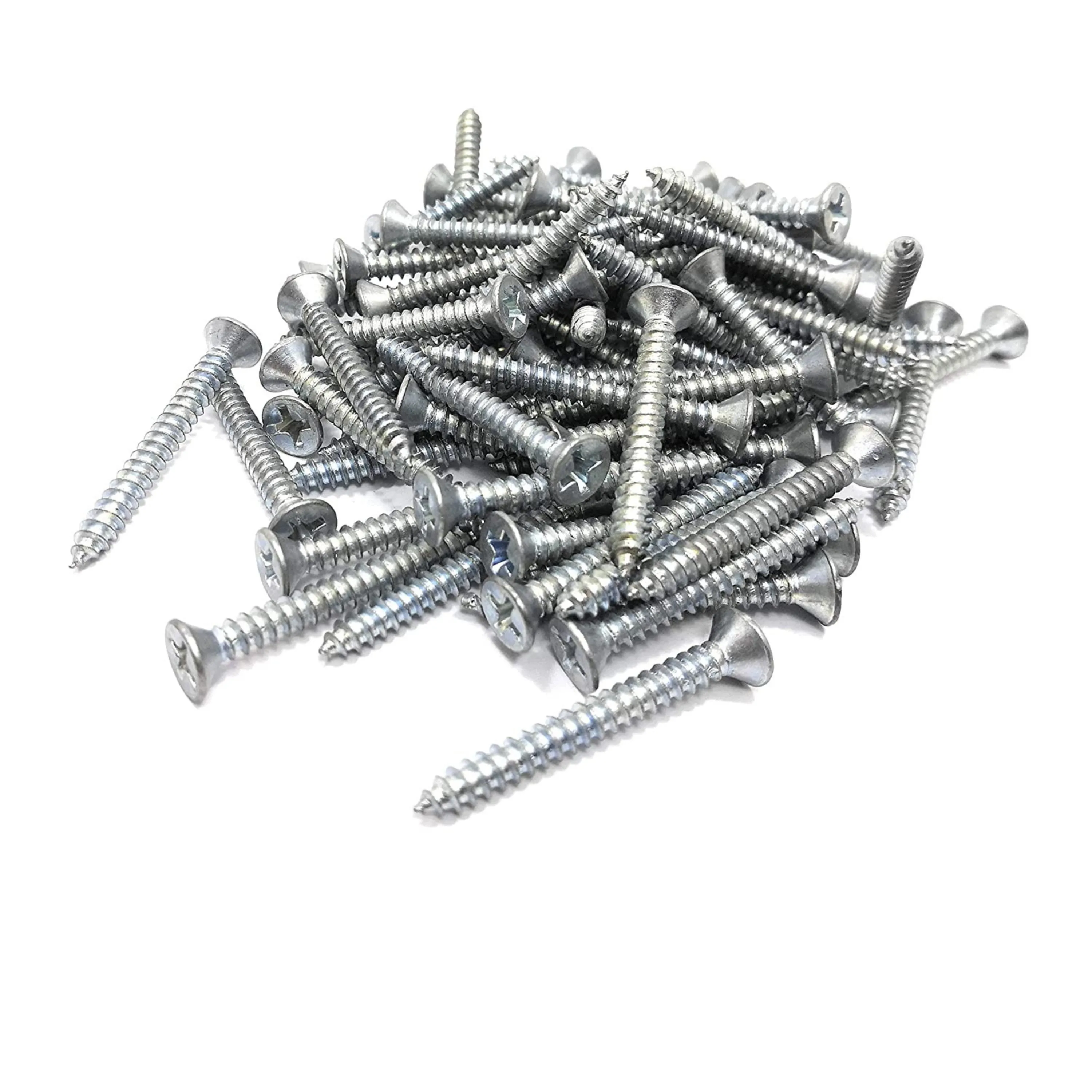 Homdum Assorted Zinc Coated Flat Head Philips Self Taping Screws CSTS1350-461