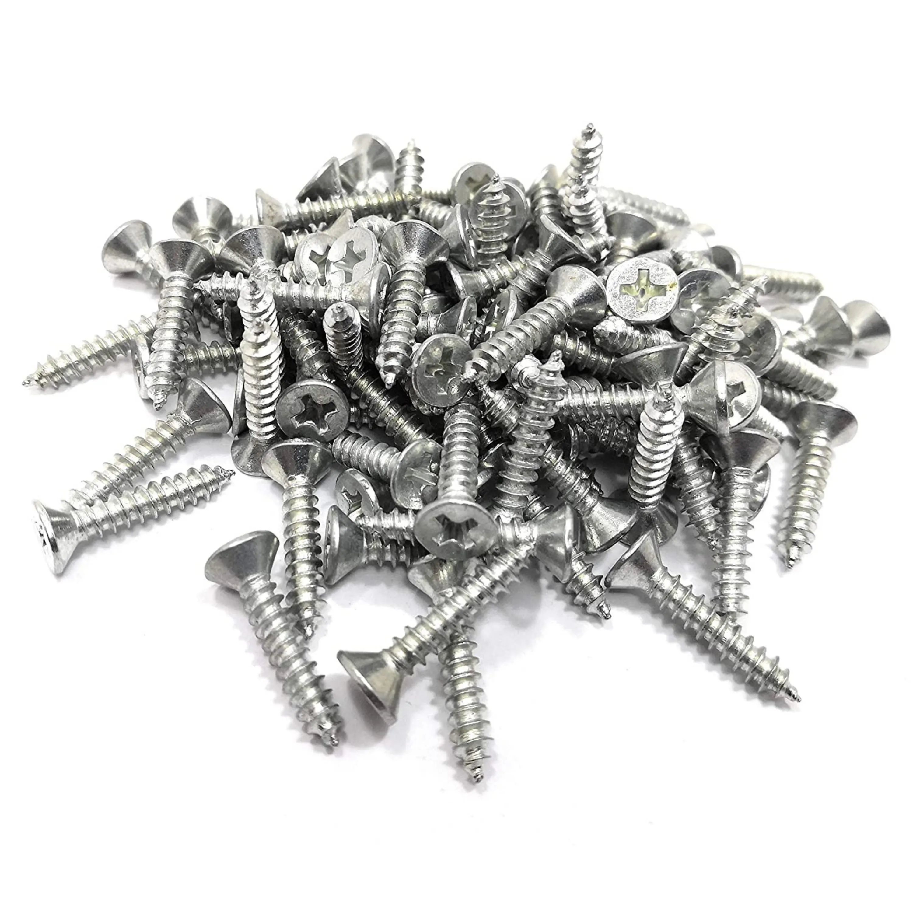Homdum Assorted Zinc Coated Flat Head Philips Self Taping Screws CSTS1350-461