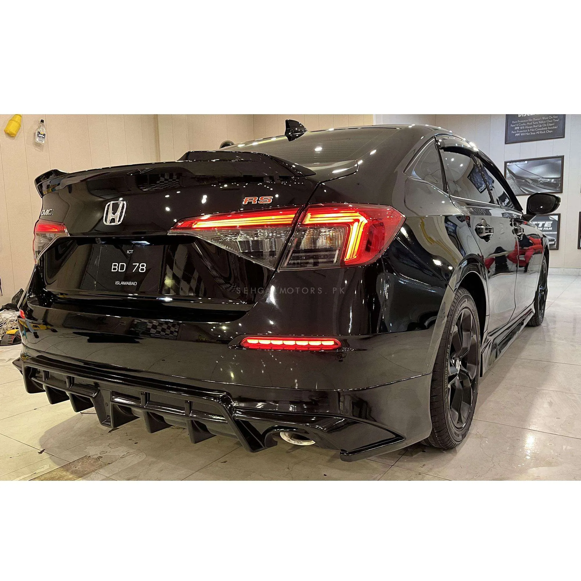 Honda Civic Body Kit Yofer Style 4PC SJX-13 - Model 2022-2024