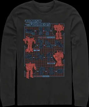 How To Change To Robot Mode Transformers Long Sleeve Shirt