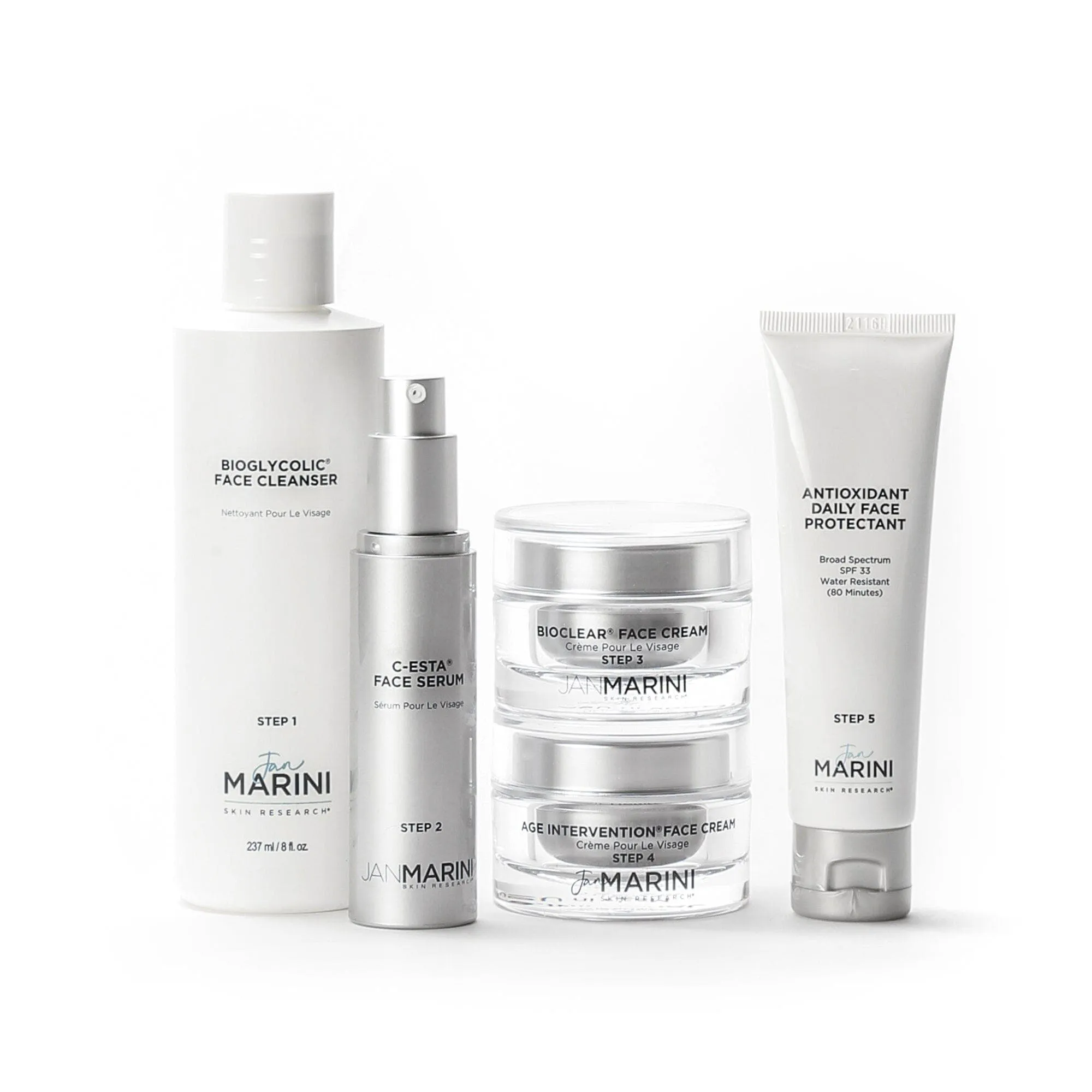 Jan Marini Skin Care Management System - Dry/Very Dry Skin with Antioxidant Daily Face Protectant SPF 33