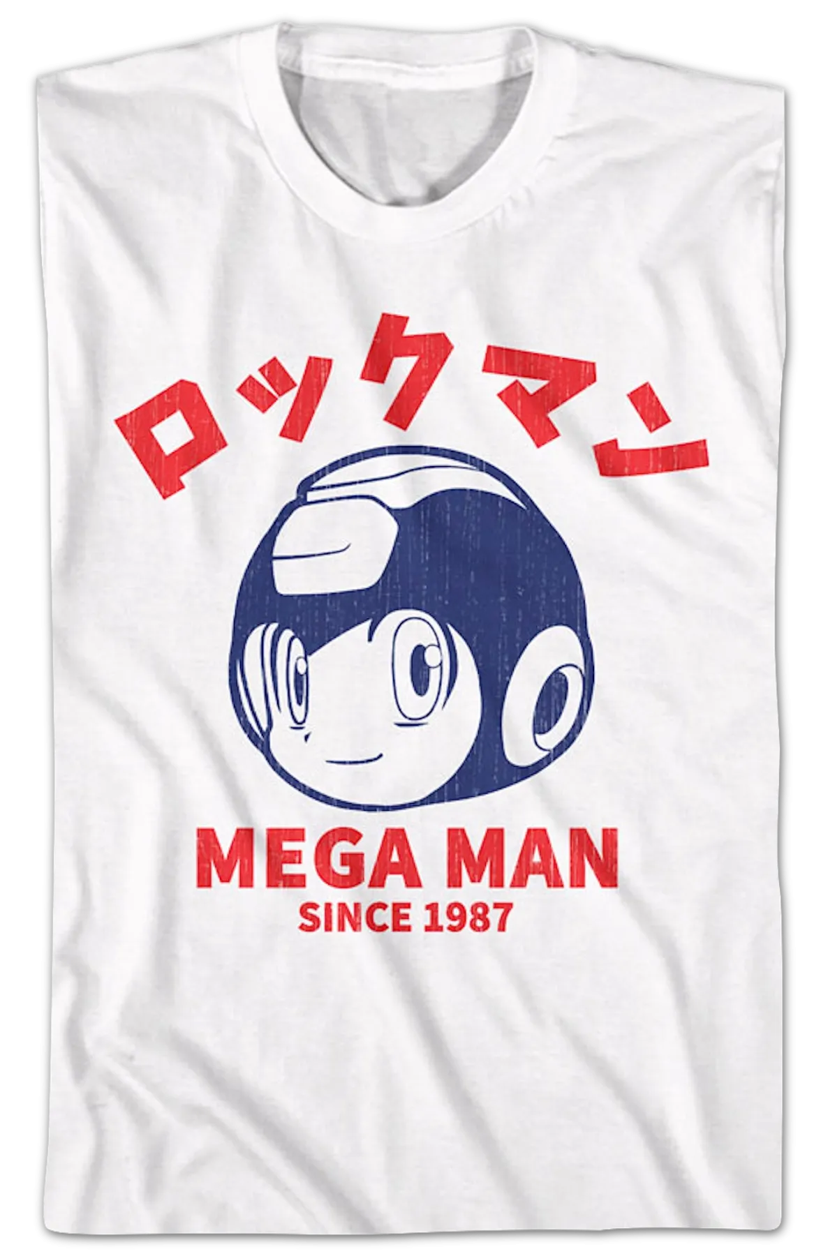 Japanese Text 1987 Mega Man T-Shirt