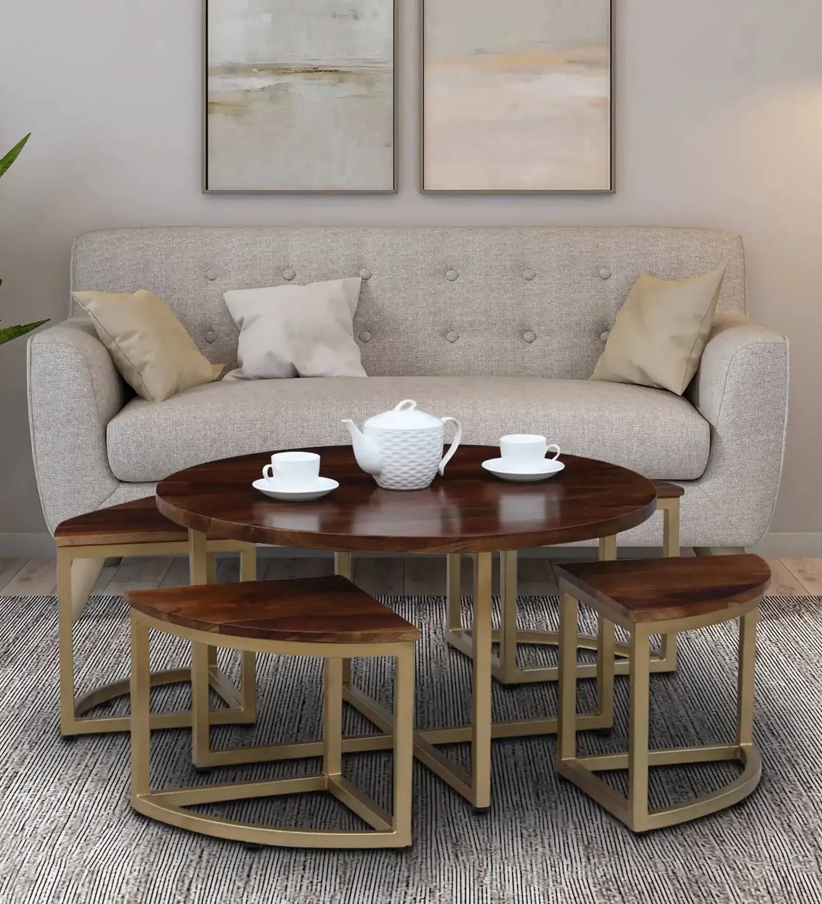Jenine 4 Seater Coffee Table Sets