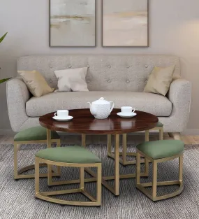 Jenine Sheesham Wood 4 Seater Coffee Table Sets