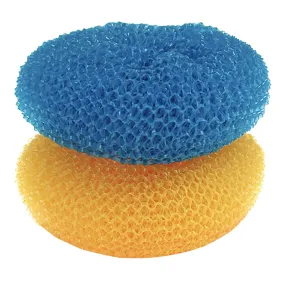 Jumbo Plastic Mesh Scourer - 2 Pack (Assorted Colors)