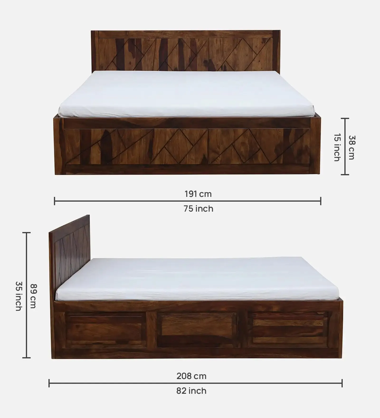 Jumo Solid Wood Storage Beds