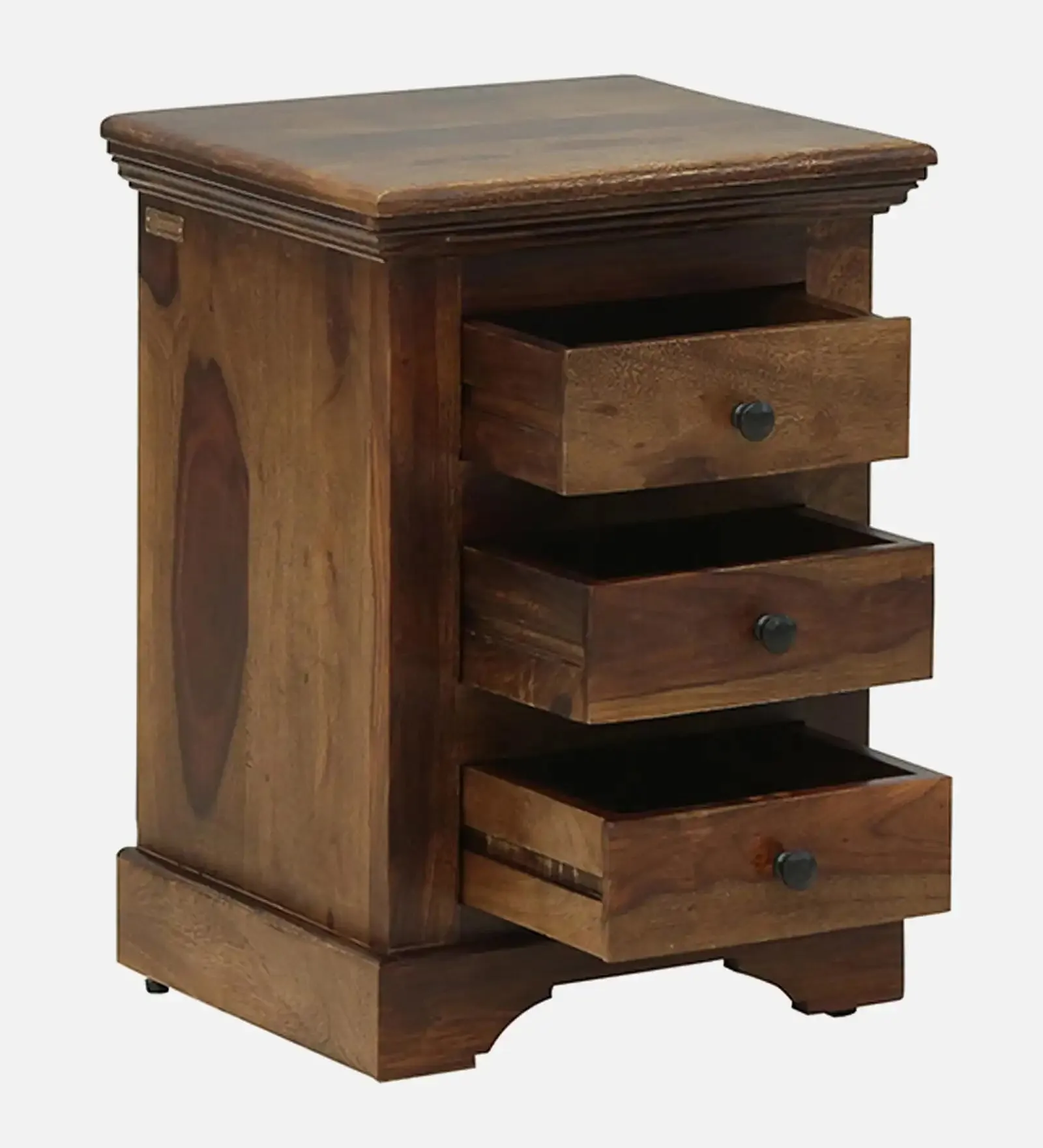 Kanishka Solid Sheesham Wood Bedside with Drawers