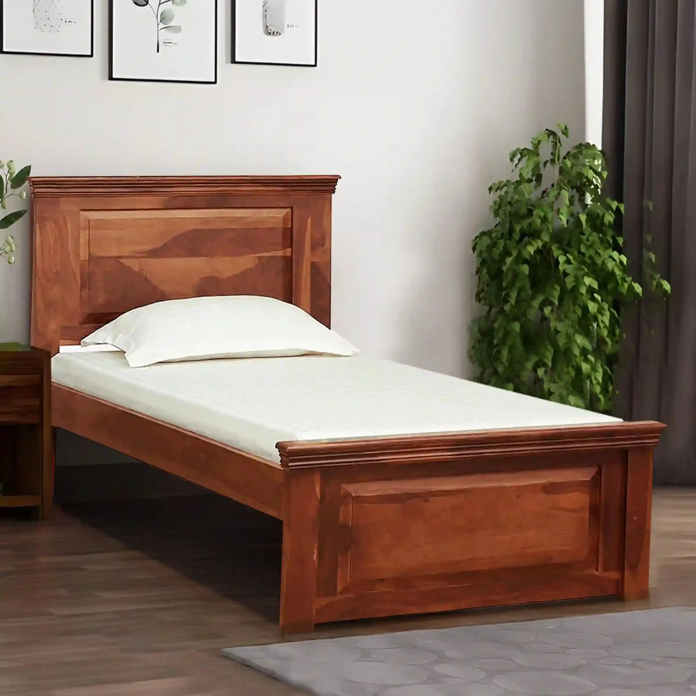 Kanishka Solid Wood Single Beds