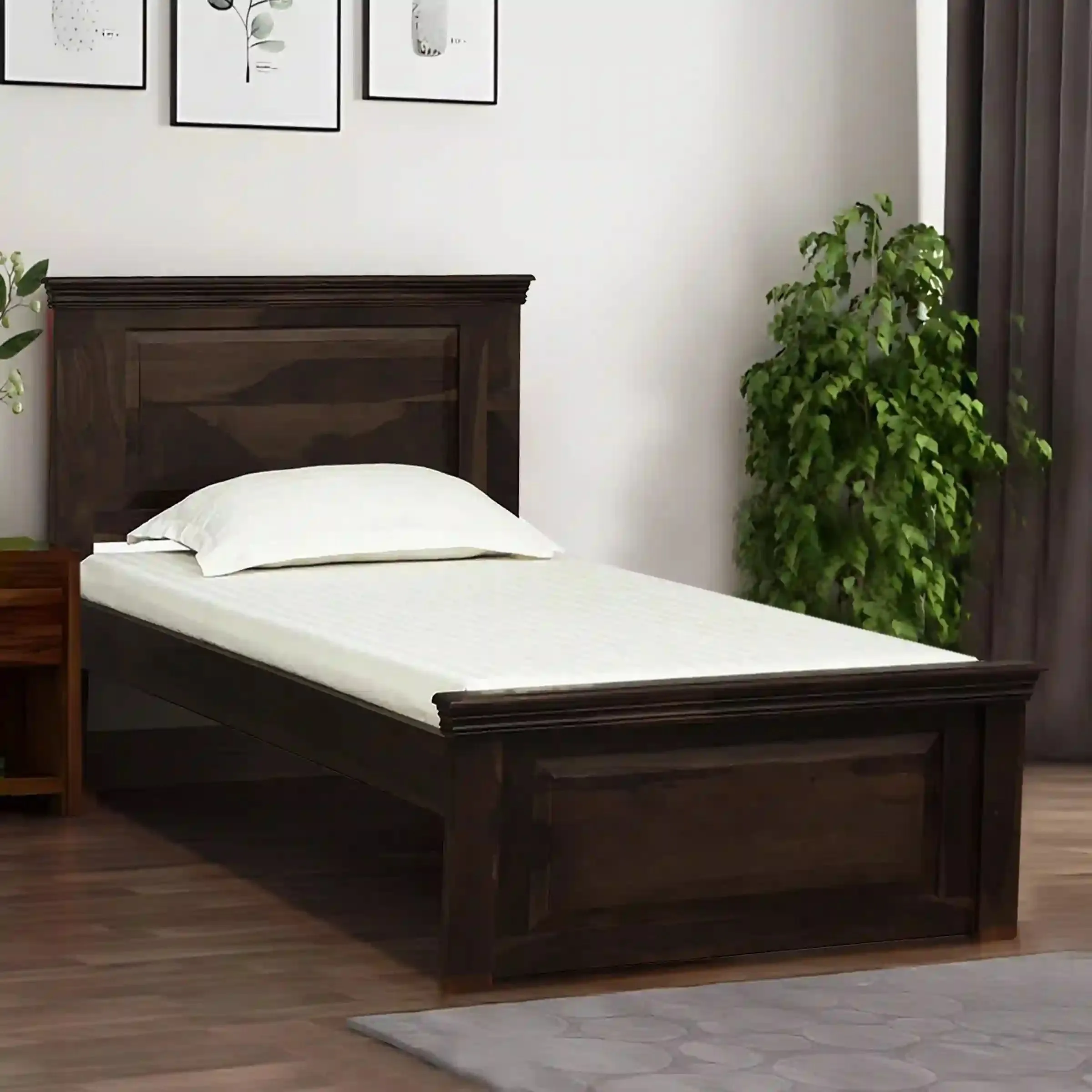 Kanishka Solid Wood Single Beds