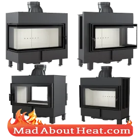 KFL 17kW Multi Fuel Stoves Insert Fire Place Air Space Heater