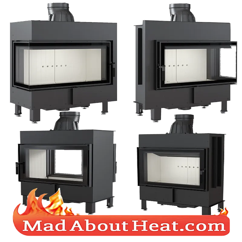 KFL 17kW Multi Fuel Stoves Insert Fire Place Air Space Heater